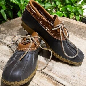 L.L. Bean Brown and Black Ankle Boots